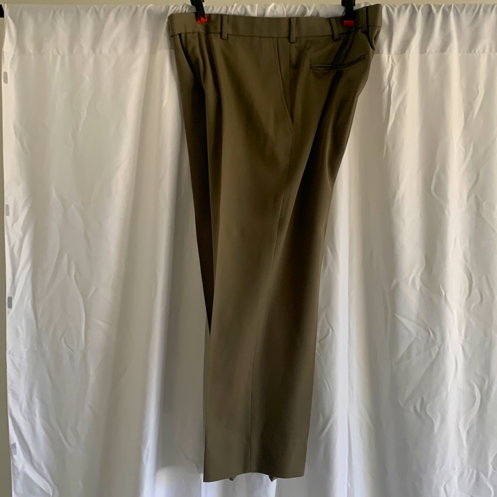 Pre-Owned Brooks Brothers Olive Green Dress Pants W36-L30